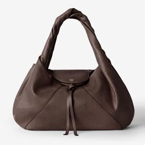 Fendi Dark Brown Leather Hobo Bag